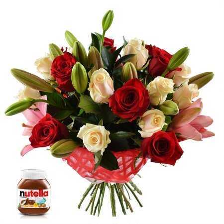 Букет &laquo;To the beloved + Nutella&raquo;